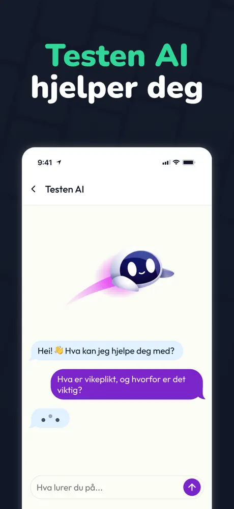 Chat med Testen AI
